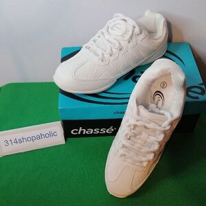 White Chassé Cheer Sneakers